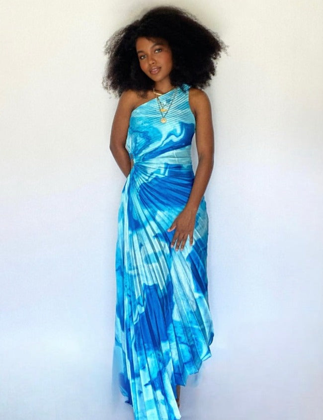 Blue Ethereal Elegance Dress